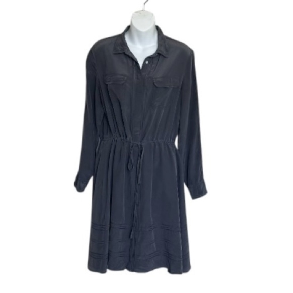 Banana Republic Heritage Collection Silk Tie Waist Long Sleeve Dress Size M